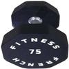French Fitness Urethane 8-Sided Hex Dumbbell  75 lbs (Single) | Premium Commercial Hand Weight with Knurled Handle for Strength Training view 1