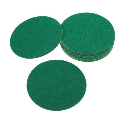 10pcs Polyester Fiber Air Hockey Pusher Patches Essential Hockey Accessories for Mini Game Tables Non-damaging Pads for Competitive
