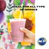 MIP ADVERTISING Custom Disposable PET Clear Plastic Cups 16 oz. Set of 100 Personalized Bulk Pack - Perfect for Birthdays, Weddings, Picnic, Beach, Parties view 2