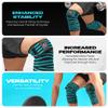 Special Essentials Knee Wraps for Weightlifting with Strap (2 Pack) - 72 Inches Flexible Support for Men & Women, for Powerlifting, Squats, Leg Press, and Cross Training view 3