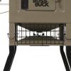 BOSS Buck Stand & Fill Sled Feeder with Diverter Plate & Solar Panel | Easy Assembly Durable Steel Deer Hunting Varmint Guarded Programmable Automatic Game Feeder, 300LB view 3