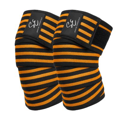 Special Essentials Knee Wraps for Weightlifting with Strap (2 Pack) - 72 Inches Flexible Support for Men & Women, for Powerlifting, Squats, Leg Press, and Cross Training