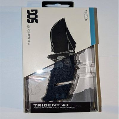 TRIDENT AT/UNIFORM BLUE/TANTO/PARTIALLY SERRATED/PEG BOX