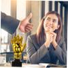 ARTIBETTER Goalkeeper Trophy Cup Golden Resin Award with Base for for School Kindergarten Office Game Prizes and Party Favors Shiny Design view 3