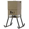 BOSS Buck Stand & Fill Sled Feeder with Diverter Plate & Solar Panel | Easy Assembly Durable Steel Deer Hunting Varmint Guarded Programmable Automatic Game Feeder, 600LB view 2