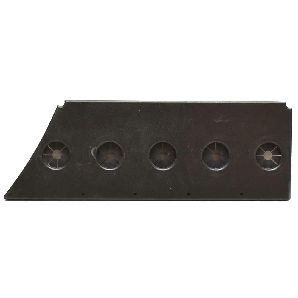 Boat Rod Holder Plate | 19 x 6 5/8 Inch Starboard Black Panel