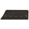 Boat Rod Holder Plate | 19 x 6 5/8 Inch Starboard Black Panel view 1