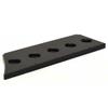 Boat Rod Holder Plate | 19 x 6 5/8 Inch Starboard Black Panel view 3