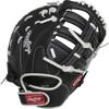 Rawlings | SHUT OUT Fastpitch Softball First Base Mitt | Right Hand Throw | 12" - Single Post Double Bar Web | Black view 4