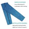 Woyaba Cute bright blue glitter glitter arm sleeve compression,farslemers defense gardening sleeves sun protection arm sleeves for men,women or teenager view 2