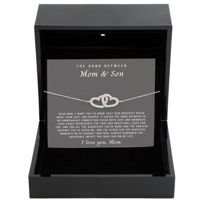 InterlockingHeartBracelet LuxuryBox MomAndSon
