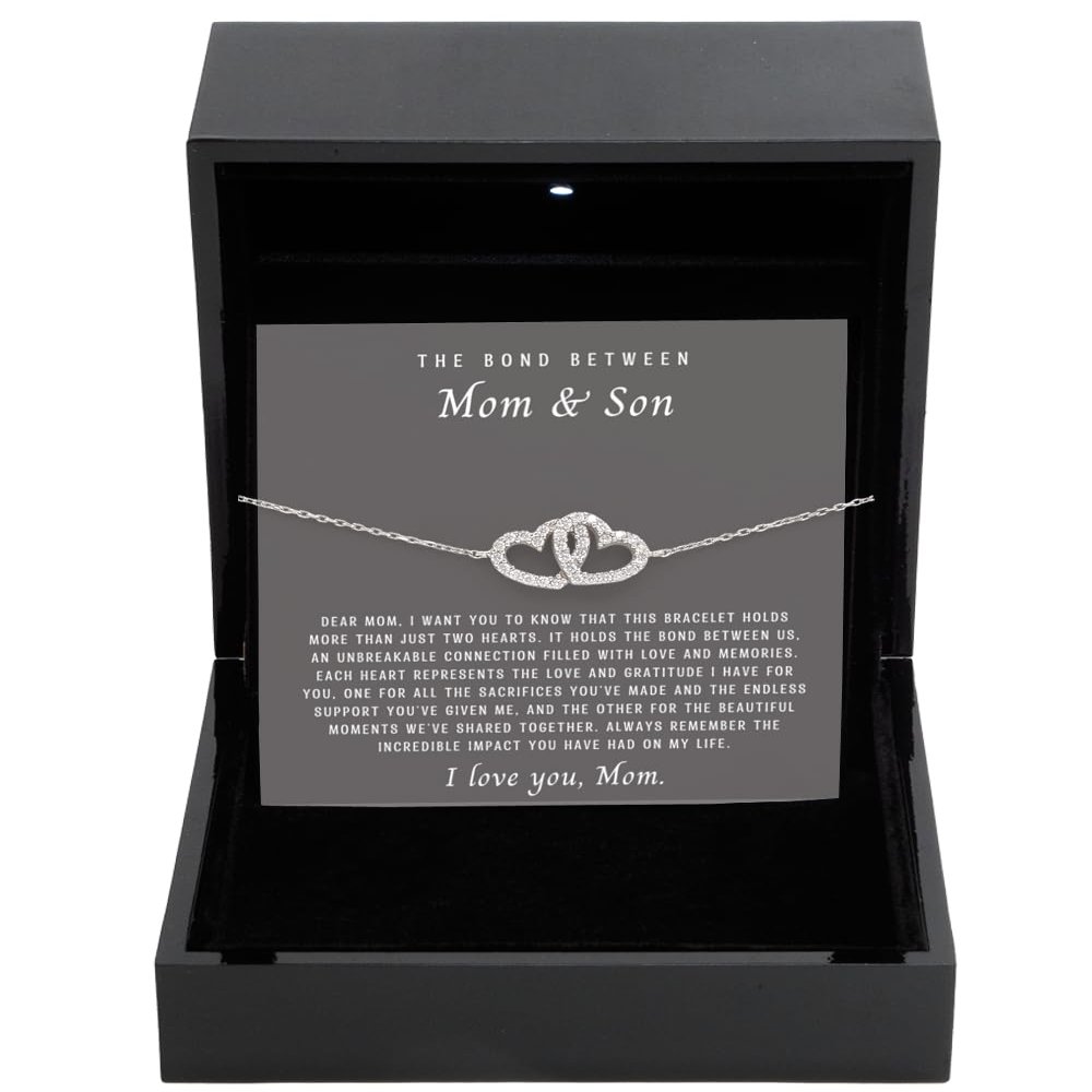 InterlockingHeartBracelet LuxuryBox MomAndSon