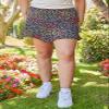 YMI Women's Dropped Tier Skort, Ditsy Patch, M view 2