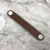 Kids Drawer Pulls 2 Pack Furniture Luggage Leather Handle Wardrobe Cabinet Drawer Anti-Collision Leather Handle Square,Brown Hole Distance 128mm view 2