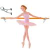 Balanoire Ballet Barre 3 FT Long 2.0 Diameter for Kids and Adults, Premium American Wood Wall Mounted Ballet Bar Home/Studio Ballet Barre Dance Equipment Ballet Training Barre, Silver (A) Brackets view 1