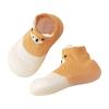 Baby Sock Shoes Infant Boys Girls Socks Shoes Toddler Shoes Floor Socks Shoes Cartoon Breathable (Orange, 6.5 Toddler) view 1