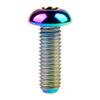 Wanyifa Titanium Ti Water Bottle Cage M5x8 10 12 15mm Bolt Button Head Allen Key Screws Pack of 10 (Rainbow, M5x15mm) view 3