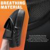Boxing Pads for Men, Women, & Kids, Leather Focus Mitts for Martial Arts, Boxing Training, Curved Punch Mitts for Karate, Kickboxing,Muay Thai, Taekwondo Black/White view 3