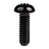 Wanyifa Titanium Ti Water Bottle Cage M5x8 10 12 15mm Bolt Button Head Allen Key Screws Pack of 10 (Black, M5x15mm) view 3