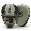 Boxing Pads for Men, Women, & Kids, Leather Focus Mitts for Martial Arts, Boxing Training, Curved Punch Mitts for Karate, Kickboxing,Muay Thai, Taekwondo Olive Green view 1