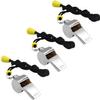 WONAPAD Whistle, Stainless Steel Sports Whistles with Lanyard, Loud Crisp Sound Whistles Great for Coaches, Referees, Teachers and Polices (3PCS) view 1