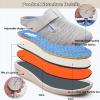 bumuam Men's Wide Width Shoes with Adjustable Closure Lightweight,Wide Widths Walking Edema Sneakers Adjustable Strap Easy On/Off with 3 Pairs Insoles Replacement Men 8/Women 9.5 view 2