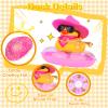 MuMyer Car Duck Decoration Dashboard, Rubber Duck Car Ornament Accessories with Mini Cowboy Hat Swim Ring Necklace Sunglasses Special Prop(B-G14) view 2