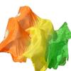 1pair 150 * 90cm Solid Color Belly Dance Silk Fan Veil Bellydancing Costume Accessory Dancer Practice Props view 1