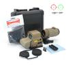 558+G45 Sights,558 Red Green Dot Holographic Sight G45 5X Magnifier Reflex Scope Combo with Quick Release Mount,Fit 20mm Rail Weaver Mount (Tan) view 2