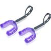 Ordbuum 2 Pack Mouth Guard, Sports Mouth Guard Football Youth Football Mouthguard with Strap and Box Basketball, Sport Mouthguard for Lacrosse, Hockey, MMA (Purple for Ages 8+) view 1