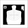 B-34 Reverse Qualification TargetRifles Pistols Arrows Hunting Shooting Range Law Enforcement Training(17.5 x 23 Inch 100 Pack) view 1