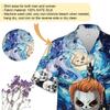 228CLOSET Men's Halloween Character Hawaiian Shirts - Skulls Button Down Mens Hawaiian Shirts Set 63 Size 5XL view 4