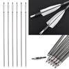 SHARROW 33 inch Carbon Arrow Hunting Arrows 400 Spine with 100 Grain Removable Tips for Archery Compound & Recurve & Traditional Bow Hunting Practice Shooting 6/12pcs (12pcs, White) view 1
