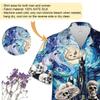 228CLOSET Men's Groom Bride Hawaiian Shirts - Skeletons Button Down Mens Hawaiian Shirts Set 63 Size 2XL view 4