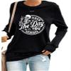 Day You Deserve Shirt Have The Day You Deserve Tank Womens Have The Day You Deserve T-Shirt Casual Pullover T Shirts Positive Saying Shirt Tee Fun Crewneck Sweatshirt Tops Plus Size 3XL Black view 1