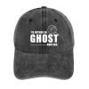 Anragon I'd Rather Be Ghost Hunting Hat Halloween Hat Adjustable Hats for Men Baseball Cap Trucker Hats Women Trendy Charcoal view 1