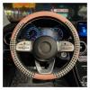 FUERU Car Steering Wheel Cover Set Car Steering Wheel Cover Four Seasons Leather Ultra-Thin Comfortable and Exquisite Car Interior (Color : 2#) view 1