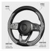 FUERU Car Steering Wheel Cover Set Car Steering Wheel Cover Four Seasons Leather Ultra-Thin Comfortable and Exquisite Car Interior (Color : 2#) view 4
