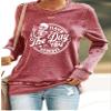 Have The Day You Deserve T-Shirt Womens Have The Day You Deserve T-Shirt Plus Size Have The Day You Deserve Tank Positive Letter Skull Graphic Shirt Tee Funny Crewneck Sweatshirt Pullover view 2