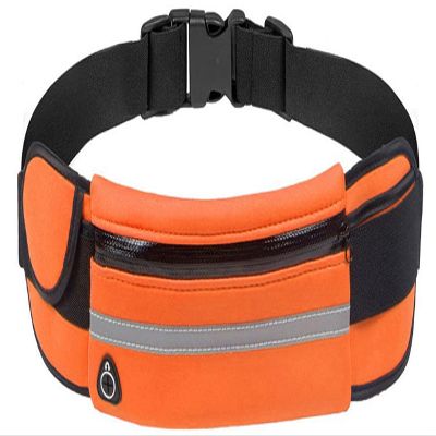 Outdoor Sports Running Waist Bag Waterproof and Shockproof Close-Fitting Mobile Phone Bag, Fitness Cycling Belt Can Put Water Bottle Waist Bag