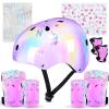 Unicorn Catcher Kids Helmet and Knee Pads Set, Adjustable for Girls Ages 3-8 view 1