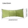 Ckuakiwu Windscreen Privacy Wind Blocker,Wind Breaker Beach Garden Windbreak for Camping 98.43X27.56 in Caravan Sun Screen Shelter Tall Wind Break with Gound Pegs, Rope and Storage Bag No Poles view 2
