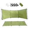 Ckuakiwu Windscreen Privacy Wind Blocker,Wind Breaker Beach Garden Windbreak for Camping 98.43X27.56 in Caravan Sun Screen Shelter Tall Wind Break with Gound Pegs, Rope and Storage Bag No Poles view 3