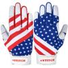 Dot Stitch USA Flag Baseball Batting Gloves & Softball Glove American Flag Batting Gloves Youth Kids Baseball Batting Glove Youth Men Adult & Unisex view 3