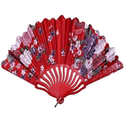 JITEM Decorative Japanese Fan Paper Fan Hand Fan New Chinese Style Decor Folding Fan Dance Wedding Party Lace Silk Folding Chinese Fan Cosplay Abanico Mano Plegable