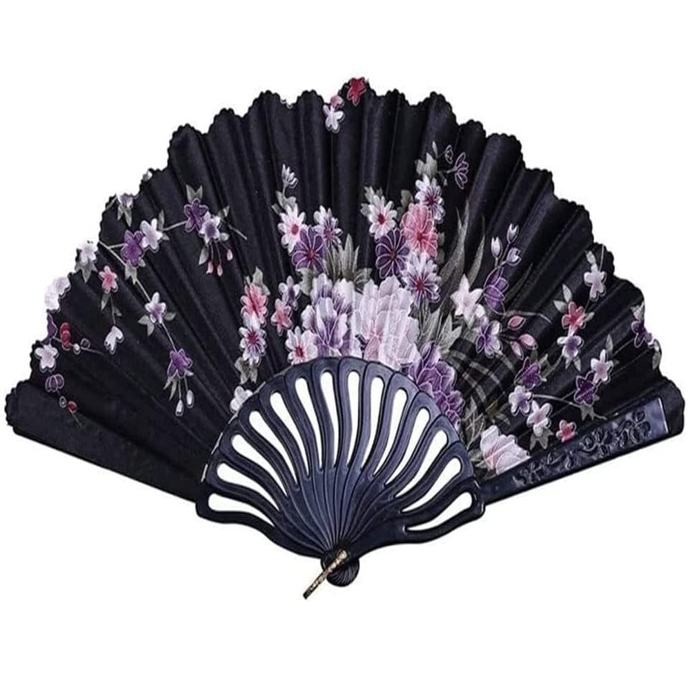 JITEM Decorative Japanese Fan Paper Fan Hand Fan New Chinese Style Decor Folding Fan Dance Wedding Party Lace Silk Folding Chinese Fan Cosplay Abanico Mano Plegable