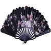 JITEM Decorative Japanese Fan Paper Fan Hand Fan New Chinese Style Decor Folding Fan Dance Wedding Party Lace Silk Folding Chinese Fan Cosplay Abanico Mano Plegable view 1