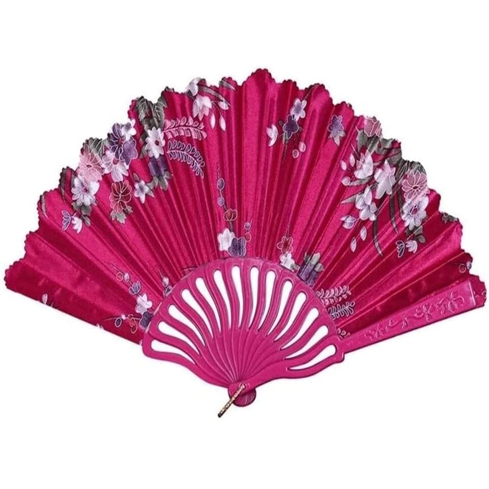JITEM Decorative Japanese Fan Paper Fan Hand Fan New Chinese Style Decor Folding Fan Dance Wedding Party Lace Silk Folding Chinese Fan Cosplay Abanico Mano Plegable