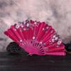 JITEM Decorative Japanese Fan Paper Fan Hand Fan New Chinese Style Decor Folding Fan Dance Wedding Party Lace Silk Folding Chinese Fan Cosplay Abanico Mano Plegable view 2