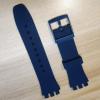 Hijiawee Silicone Band for Swatch 17mm 19mm 20mm, Replacement Waterproof Wristband Watch Strap for Swatch 20mm/19mm/17mm for Women Men (20mm, Darkblue) view 2